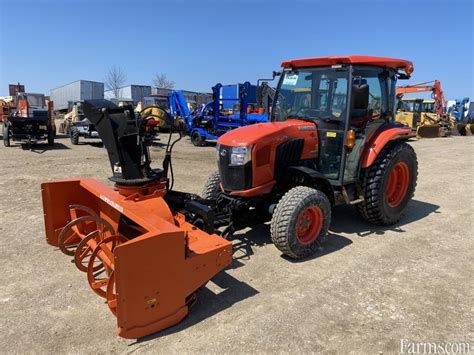 Cab with heat, front mount snowblower, 26 hp Kubota diesel engine Low rate financing is available. . Kubota front mount snowblower price